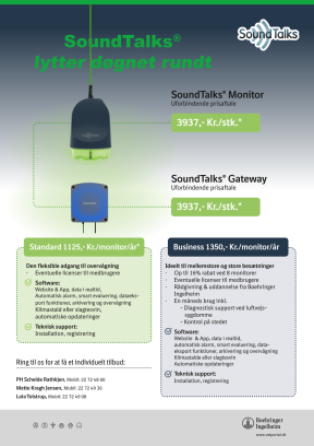 SoundTalks prisblad SoundTalks prisblad